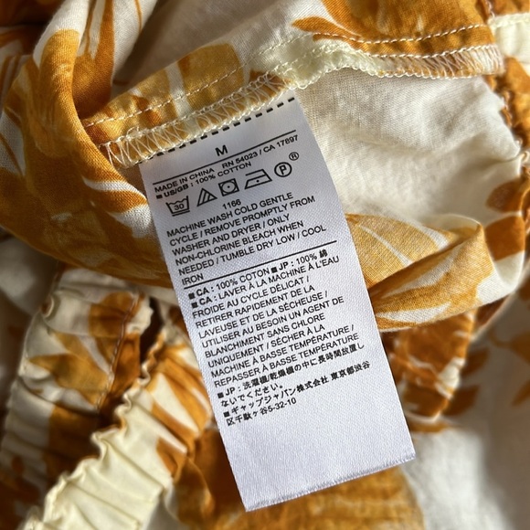 Banana Republic Yellow Ruffled Crop Tank Top medium - Picture 4 of 4